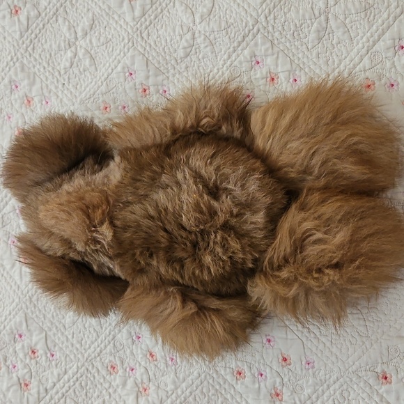 Alpaca Teddy Brown Bear Alpaca Fur Super Soft Plush 14" Size - Picture 3 of 6